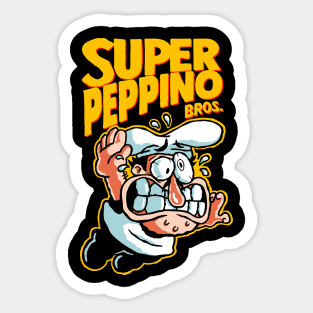 Super Peppino - Black Shirt Sticker